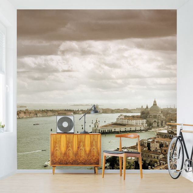 papel de parede para quarto de casal moderno Lagoon Of Venice