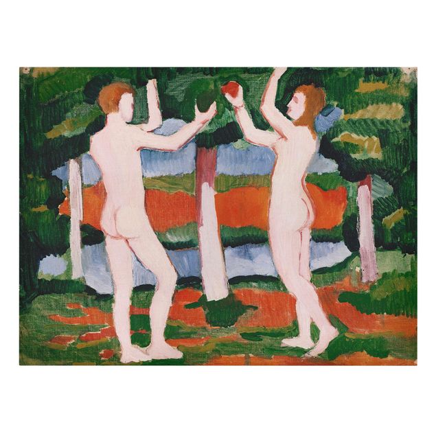 Quadros famosos August Macke - Adam And Eve