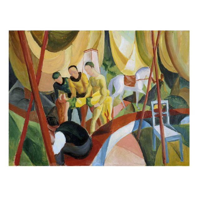 Telas decorativas réplicas de quadros famosos August Macke - Circus