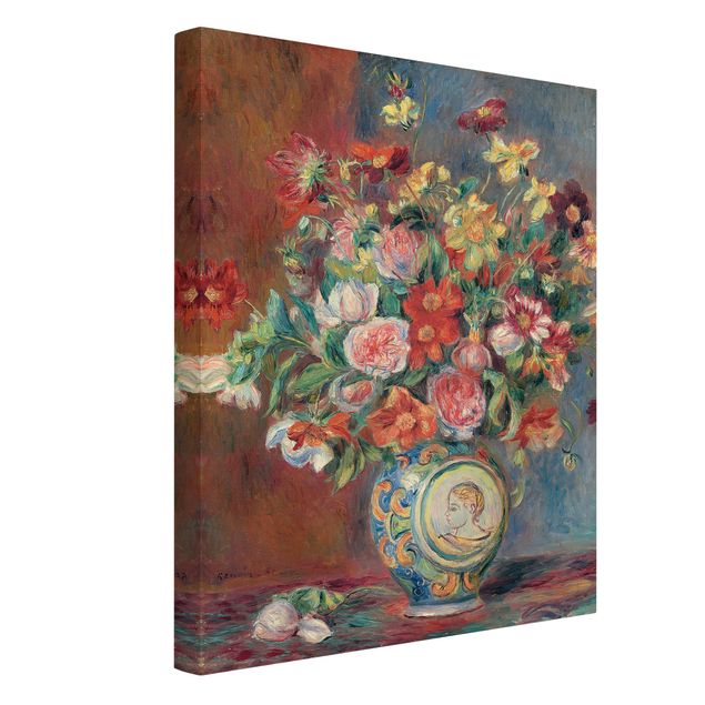 Telas decorativas flores Auguste Renoir - Flower vase