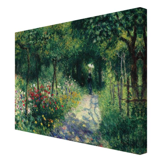 Telas decorativas paisagens Auguste Renoir - Women In A Garden