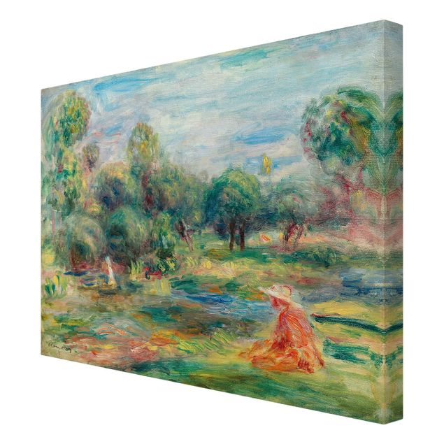 Telas decorativas réplicas de quadros famosos Auguste Renoir - Landscape At Cagnes