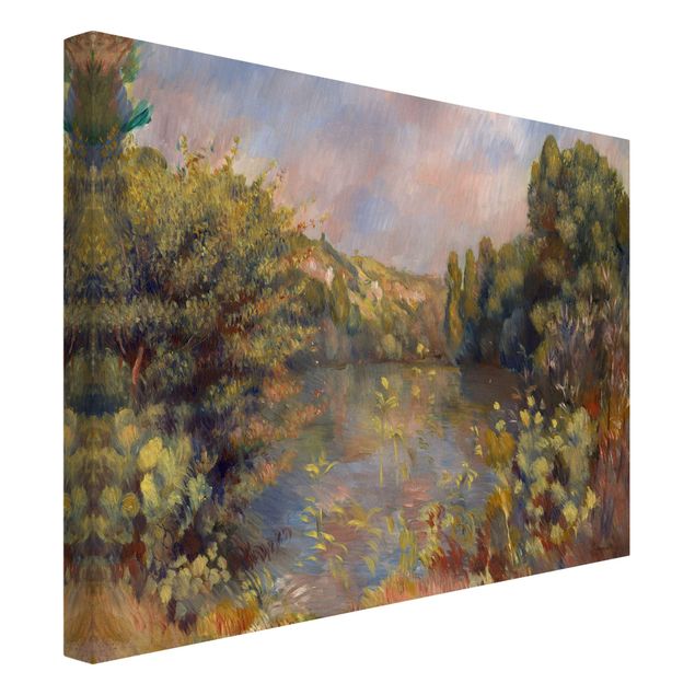 Quadros árvores Auguste Renoir - Lakeside Landscape