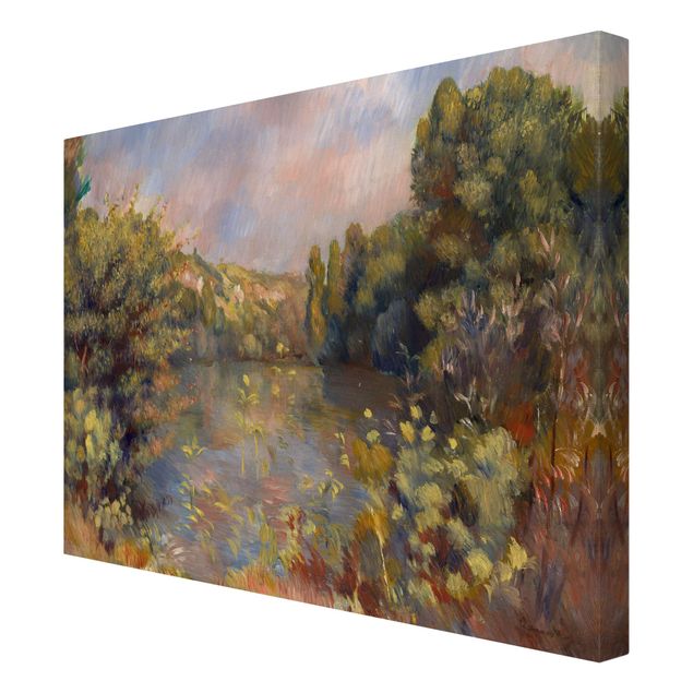 Telas decorativas réplicas de quadros famosos Auguste Renoir - Lakeside Landscape