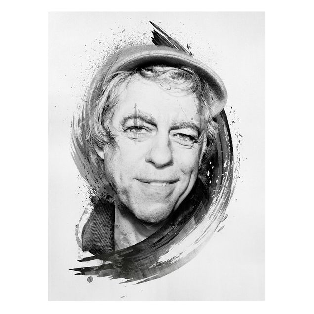 quadros em preto e branco Bob Geldof - Strassenkoeter - Viva Con Agua