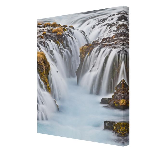 Quadros natureza Brúarfoss Waterfall In Iceland