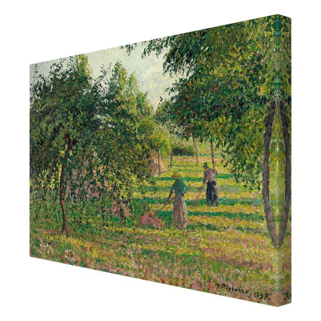 Quadros por movimento artístico Camille Pissarro - Apple Trees And Tedders, Eragny