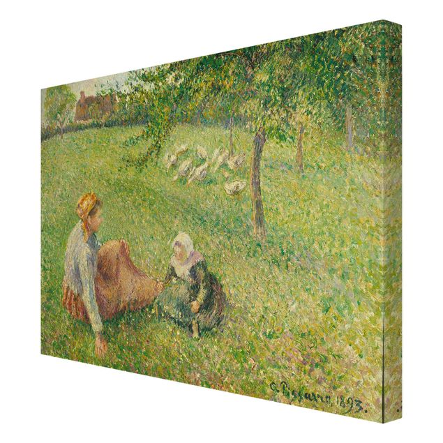 Quadros movimento artístico Pós-impressionismo Camille Pissarro - The Geese Pasture