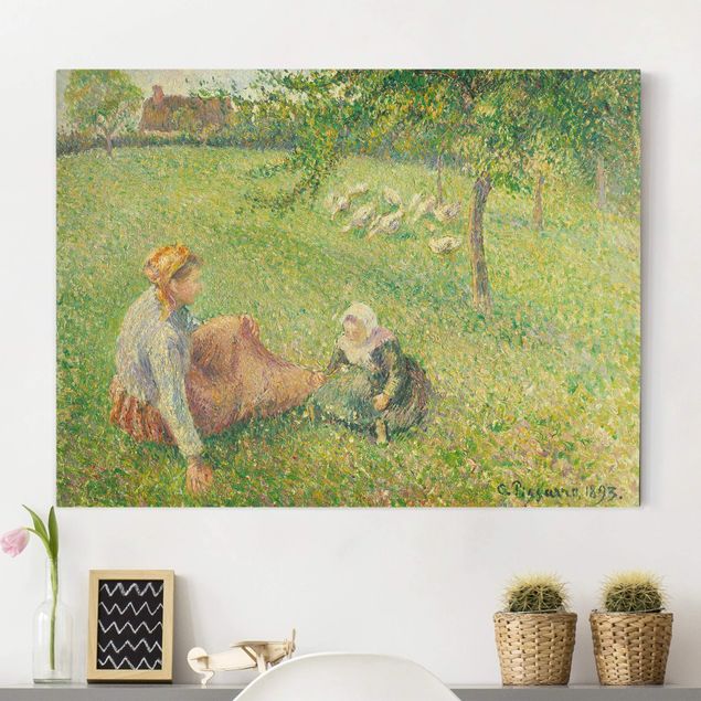 decoraçao para parede de cozinha Camille Pissarro - The Geese Pasture