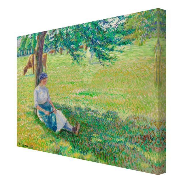 Quadros por movimento artístico Camille Pissarro - Cowgirl, Eragny