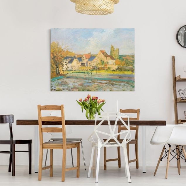 Quadros movimento artístico Impressionismo Camille Pissarro - Landscape Near Pontoise
