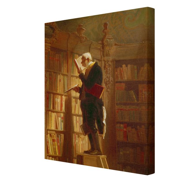 Quadros retratos Carl Spitzweg - The Bookworm (Detail)