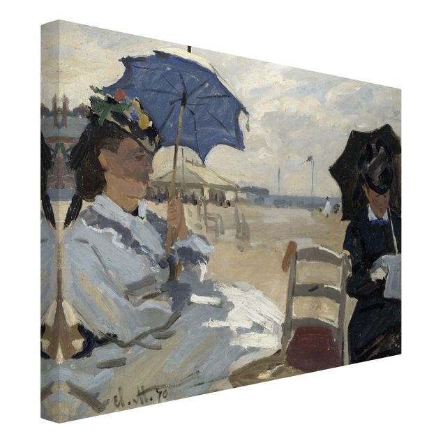 Quadros paisagens Claude Monet - At The Beach Of Trouville
