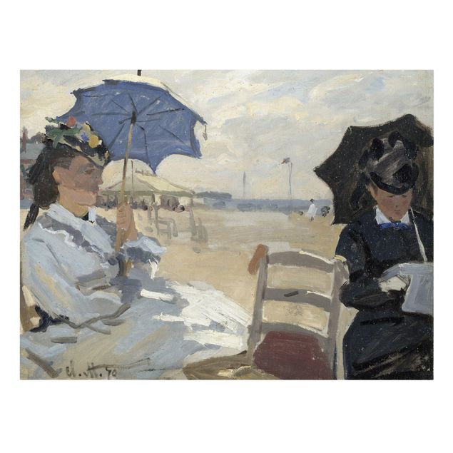 Quadros praia Claude Monet - At The Beach Of Trouville
