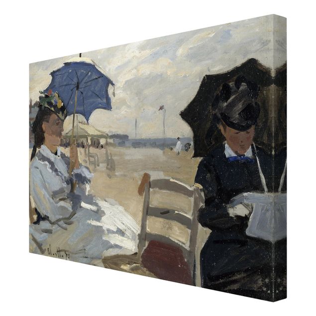 Quadros mar Claude Monet - At The Beach Of Trouville