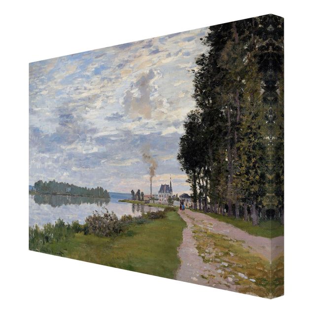 Telas decorativas paisagens Claude Monet - The Waterfront At Argenteuil
