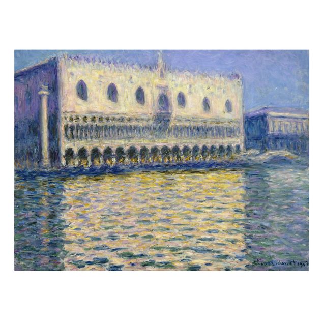 Telas decorativas réplicas de quadros famosos Claude Monet - The Palazzo Ducale