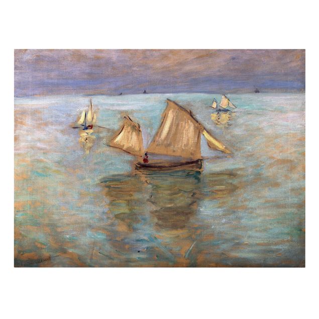 Quadros paisagens Claude Monet - Fishing Boats Near Pourville