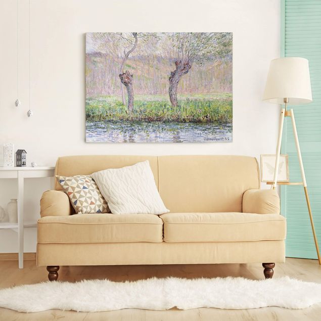 Quadros por movimento artístico Claude Monet - Willow Trees Spring