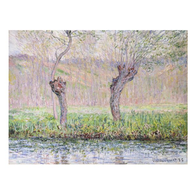Quadros paisagens Claude Monet - Willow Trees Spring