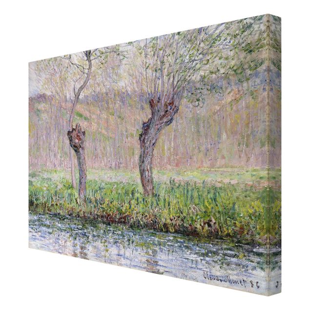 Telas decorativas réplicas de quadros famosos Claude Monet - Willow Trees Spring