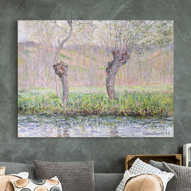 decoraçoes cozinha Claude Monet - Willow Trees Spring