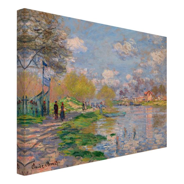 quadros de paisagens Claude Monet - Spring On The Seine