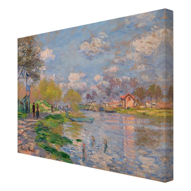 Telas decorativas paisagens Claude Monet - Spring On The Seine