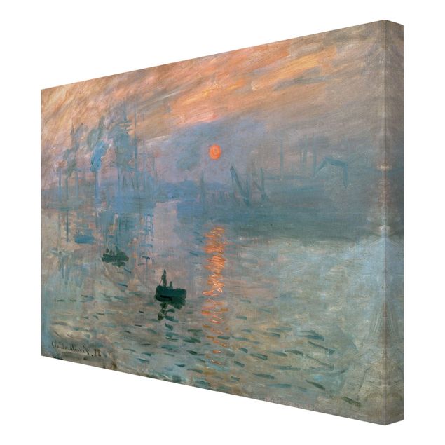 Telas decorativas réplicas de quadros famosos Claude Monet - Impression (Sunrise)