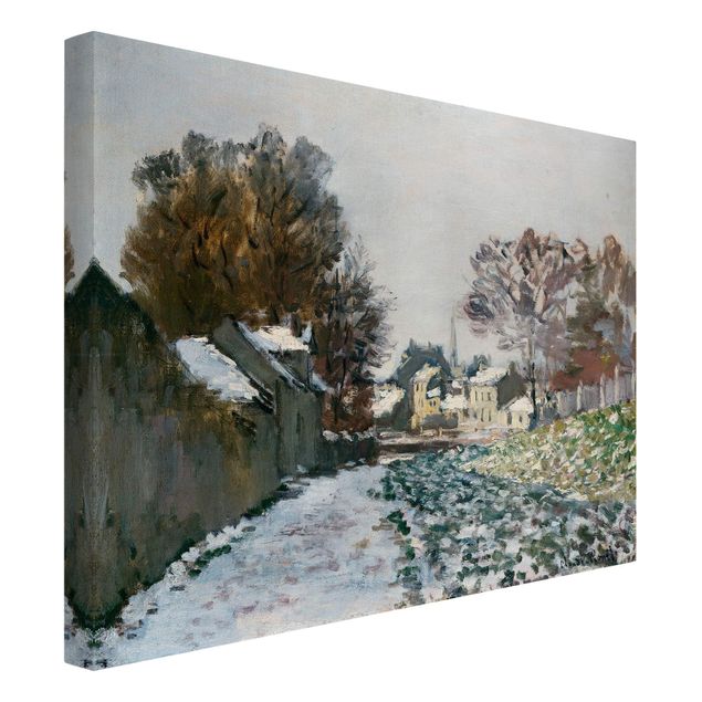 quadros de paisagens Claude Monet - Snow At Argenteuil
