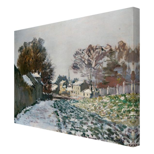 Telas decorativas paisagens Claude Monet - Snow At Argenteuil