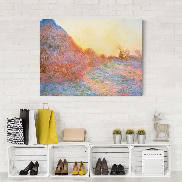 Quadros movimento artístico Impressionismo Claude Monet - Haystack In Sunlight