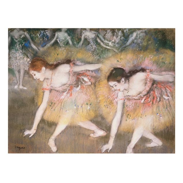 Telas decorativas réplicas de quadros famosos Edgar Degas - Dancers Bending Down