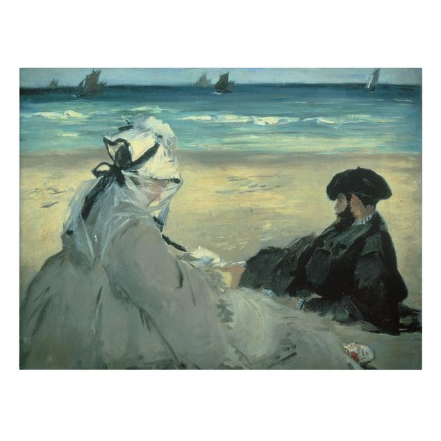 quadros de paisagens Edouard Manet - On The Beach