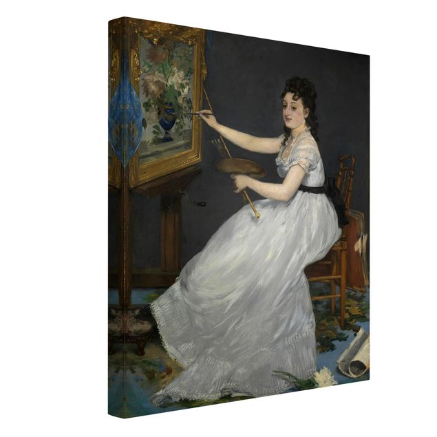 Telas decorativas réplicas de quadros famosos Edouard Manet - Eva Gonzalès