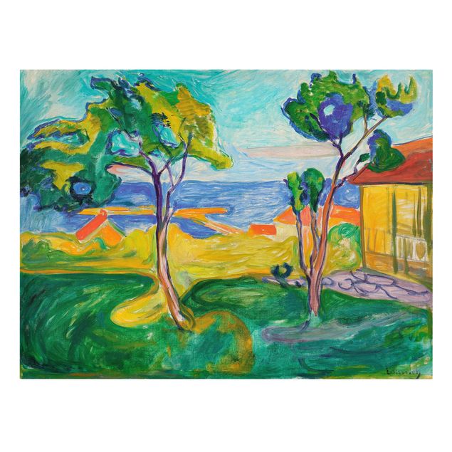 quadro com paisagens Edvard Munch - The Garden In Åsgårdstrand