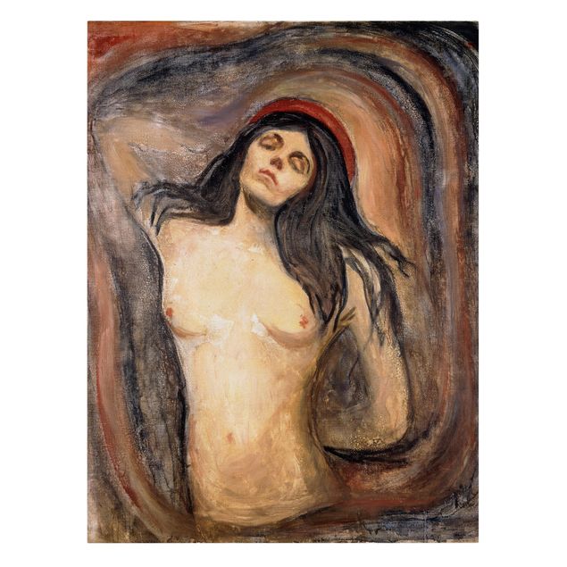 Quadros atos e eróticos Edvard Munch - Madonna