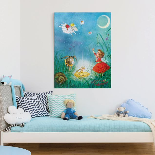 quadros decorativos para sala modernos Little Strawberry Strawberry Fairy - Sleep Taxi