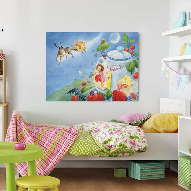 quadros decorativos para sala modernos Little Strawberry Strawberry Fairy - Donkey Casimir