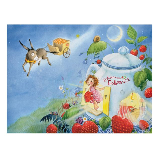 quadros para parede Little Strawberry Strawberry Fairy - Donkey Casimir