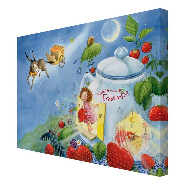 quadros em tela Little Strawberry Strawberry Fairy - Donkey Casimir