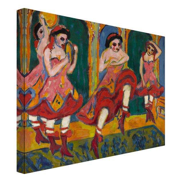 Quadros famosos Ernst Ludwig Kirchner - Czardas Dancers