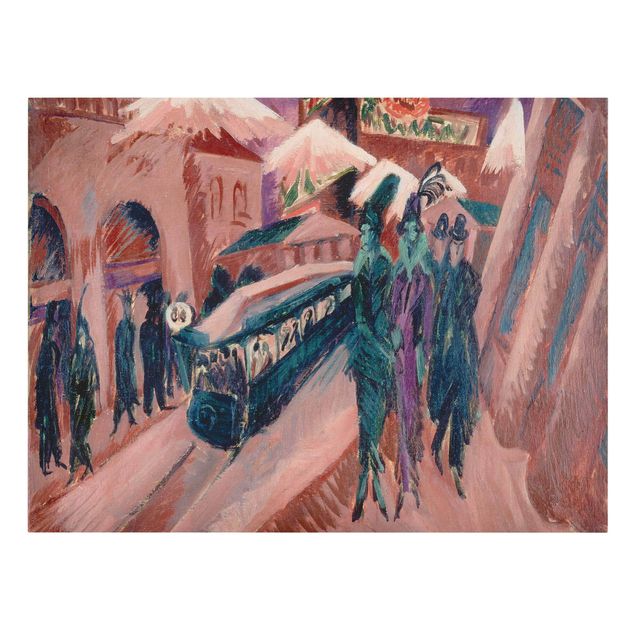 Quadros modernos Ernst Ludwig Kirchner - Leipziger Street With Eectric Train