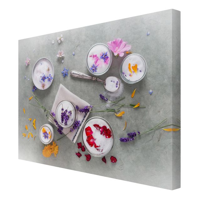 Quadros decorativos Edible Flowers With Lavender Sugar