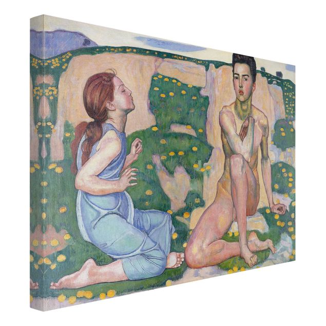Telas decorativas réplicas de quadros famosos Ferdinand Hodler - The Spring