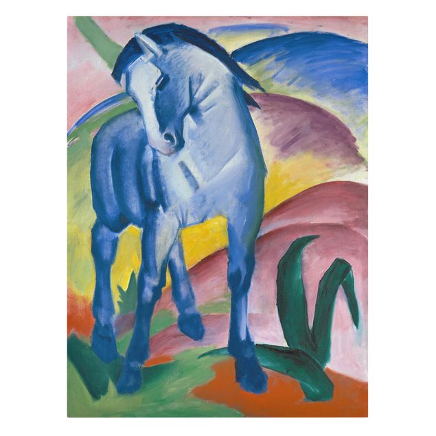 quadro de cavalo Franz Marc - Blue Horse I