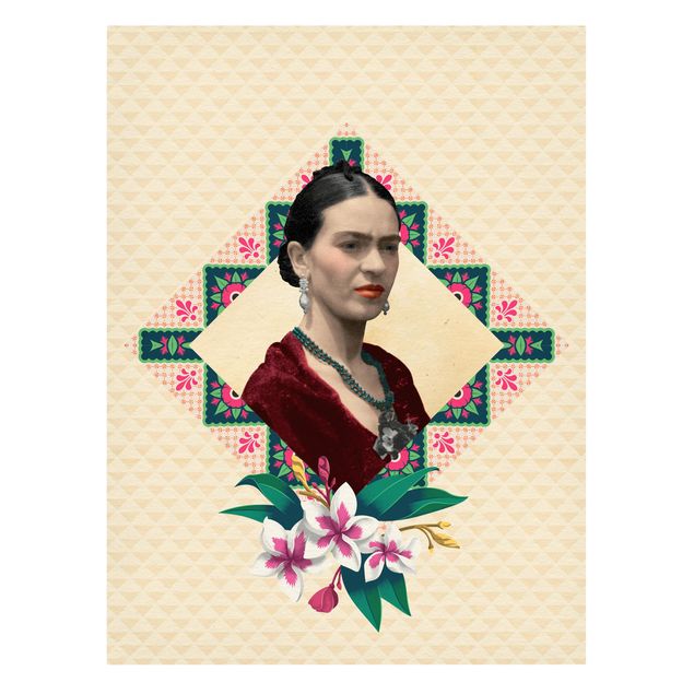 Quadros de Frida Kahlo Frida Kahlo - Flowers And Geometry
