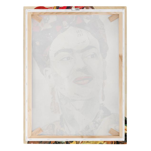 telas decorativas para paredes Frida Kahlo - Collage No.2