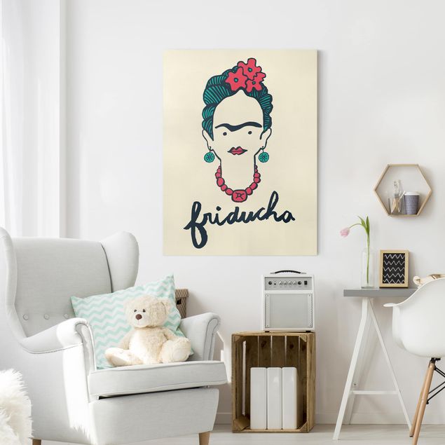 Telas decorativas frases Frida Kahlo - Friducha
