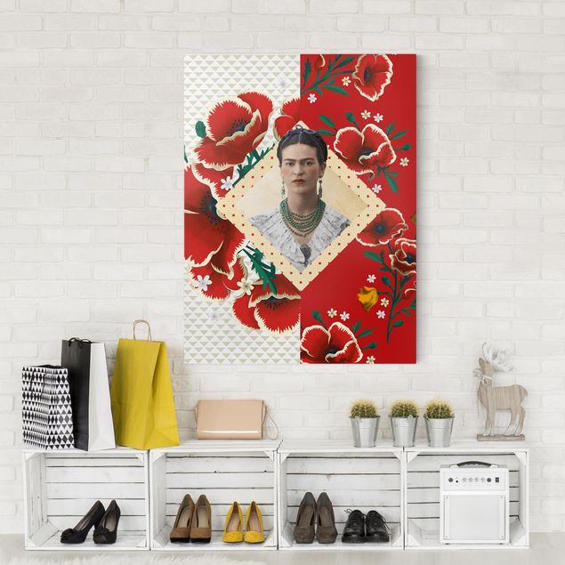 Telas decorativas papoilas Frida Kahlo - Poppies